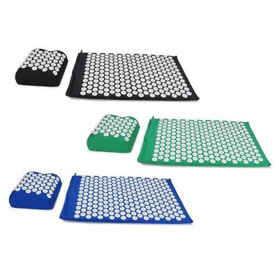 China ABS Eco Acupressure Mat And Neck Pillow Set Plastic Spike Acupressure Pillow for sale