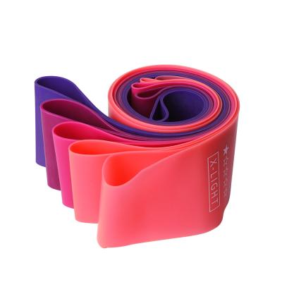 China 5pcs 18.5cm Natural Latex Resistance Bands Pastel for sale