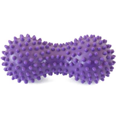 China 15cm PVC Peanut Shaped Massage Ball Fasciitis Pain Relief Spiky Peanut Ball for sale