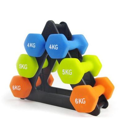 China Thin Arm Dip Plastic Dumbbells 5kg Eco Friendly 2kg Ladies Dumbbells for sale