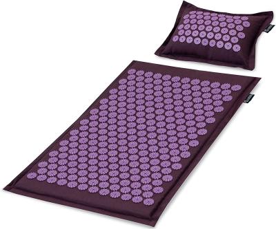 China 75*42cm PVC Massage Acupressure Yoga Mat Green Eco Friendly for sale