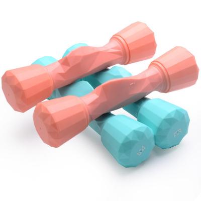 China TPE Light Blue Fitness Neoprene Dumbbell 1.1kg Neoprene Coated Dumbbells for sale