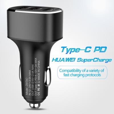 China Qi-enabled devices 2022 new in factory price current mobile phone car charger QC 3.0 usb car charger for sale