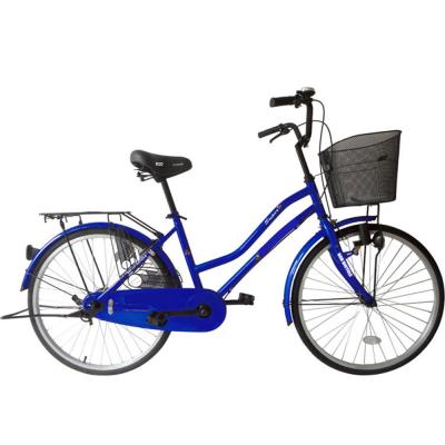 China 2022 Popular Woman Steel City Bike 24inch City Bicycle City Cycling 26 Inch Bike Te koop