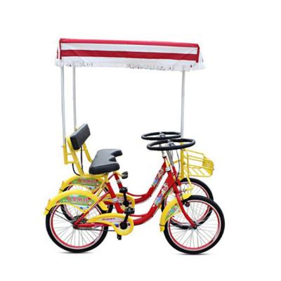 China Popular J Rear Beef Tandem Bike Frame Sightseeing Cycle Bicycle For Rental Business for sale