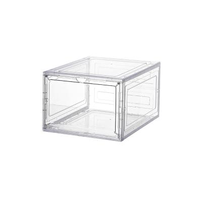 China Durable Transparent Shoe Box, shoe storage box, sneaker display cabinet, dust-proof and moisture-proof shoe cabinet for sale