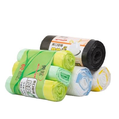 China Manufacturer Cheap Disposable Portable Disposable Professional Drawstring Plastic Bag Garbage Roll for sale