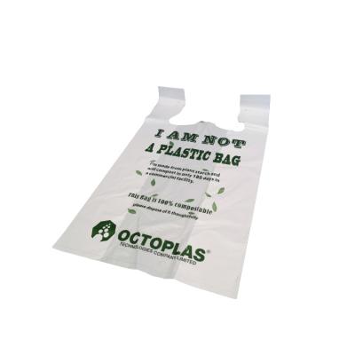 China Disposable Wholesale Compostable Bags Biodegradable Packaging Bio Work Home Products Packing Shopping Bag for sale