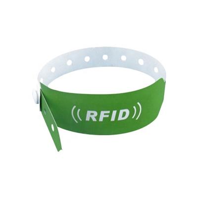 China Waterproof/Waterproof UHF RFID Wristband Wholesale RFID Printer PVC Wristband Connectors Elastic Connectors for sale