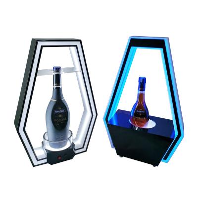 China Camping High Quality Creative Luminous Display Wine Rack Wine Champagne Luminous Racks for sale