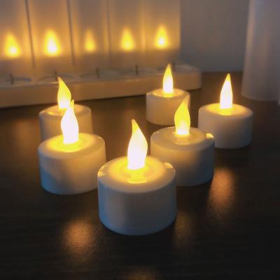 China Tealight Battery Decoration Outdoor Flameless Candles Durable Electric Flickering Led Candles for sale