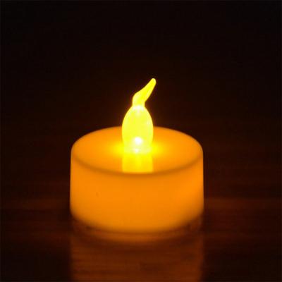 China Lincond Wax Material And Lvory White Color Flame Flameless Moving Wick LED Candle for sale