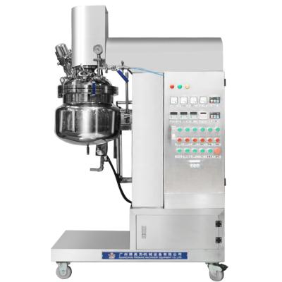 China Cream& 20L Laboratory Small Stainless Steel Tank Cream Emulsifying Equipment Vacuum Emulsifying Liquid Mixing Cosmetic Homogenizer for sale