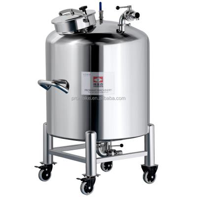 China Hotels XU 200~1000L Factory Raw Material Storage Container Turnover Tank Cosmetic Sealed Stainless Steel Hygienic Storage Tank for sale