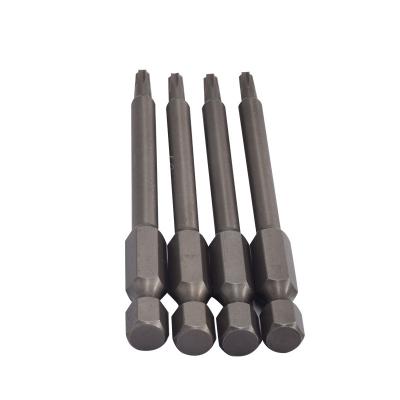 China SH1/4*50*3.5*25*H3 S2 T6 T8 T10 T15 T20 Steel Screwdriver Security Tamper-Resistant Torx Drill Bit for sale