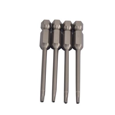 China SH1/4*50*4.5*25*H2.5 Tamper Resistant Star Bit S2 Alloy Steel Torx Screwdriver T10 T 15 T20 T25 T30 T35 T40 for sale