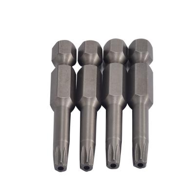 China SH1/4*50*3.0*25*H2.5 Power Screwdriver Bit Torx Torx Bit With Hole for sale