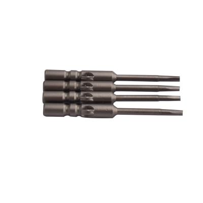 China 1/4 inch/50mm Hex Socket Screwdriver Bit Industrial Magnetic Hex Bit 50mm*h2.5 1/4 Inch S2 Steel Hex Screwdriver Bit for sale