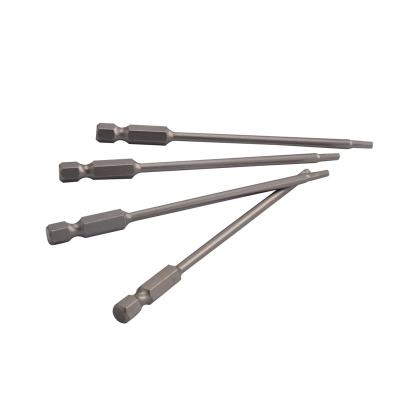 China 1/4 inch/5mm Hex Socket Screwdriver Bit 65mm Industrial Magnetic Hex Bit 1/4 Inch S2 Steel Hex Driver Bit for sale