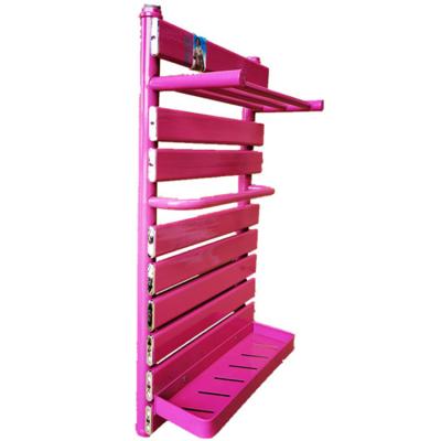 China Bathroom of Heater Copper Aluminum Composite Sanitary Rose Red Drying Towel Shelf for sale