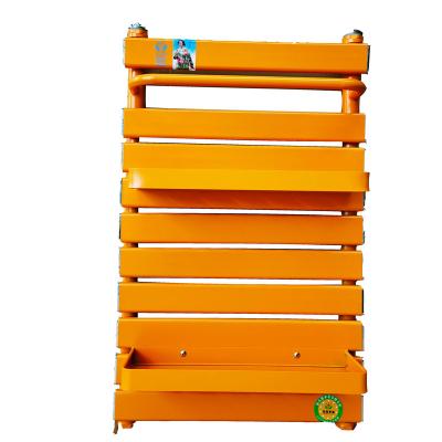 China Widely Used Orange Sanitary Hotel Lounge Bathroom Wall Mounted Towel RackBathroom Rail Heated Towel Warmer for sale