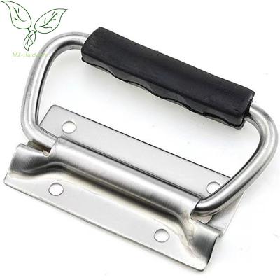 중국 Stainless steel removable trunk handle Stainless steel handle for various boxes Stainless steel handle with rubber 판매용