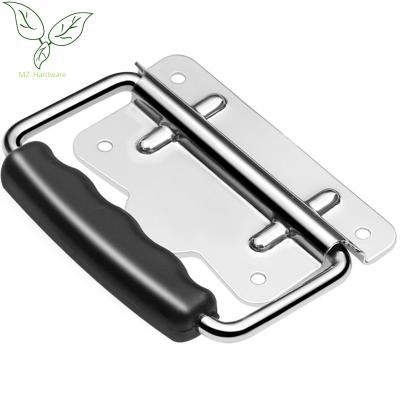 China Factory wholesale rubber handle Stainless steel instrument box handle Stainless steel folding handle for sale