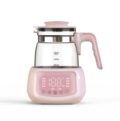 China BPA Free Electric Smart Thermostat Baby Kettle Constant Temperature Water Warmer Glass Electric Kettle for sale