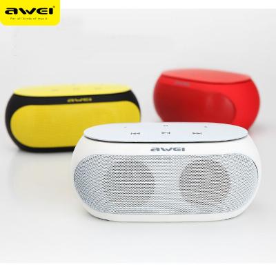 China Aluminum wireless AUX. Sales AWEI Y200 wireless speaker MIC modl 2000mAh 3.7V BT speaker top shatterproof for sale