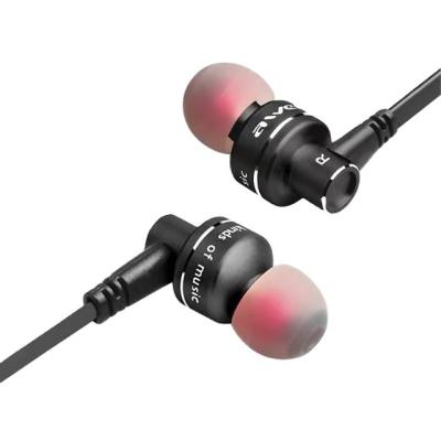 China Awei ES-10TY Metal Wired Earphone Headset In-Ear Noise Reduction Automatic Pairing Auriculares Stereo Earphone With Microphone For Phone Kulakl k for sale