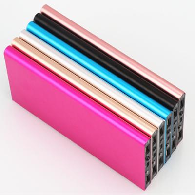 China 20000MAH2.1A Polymer Power Bank Metal Portable Charger Support Ultra-thin Portable Housing Custom LOGO Price Discount for sale