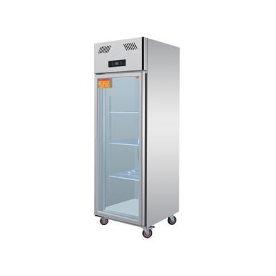 China Single-temperature OEM and ODM factory commercial refrigerator for drinks display refrigerator air cooling mobile upright commercial freezer for sale