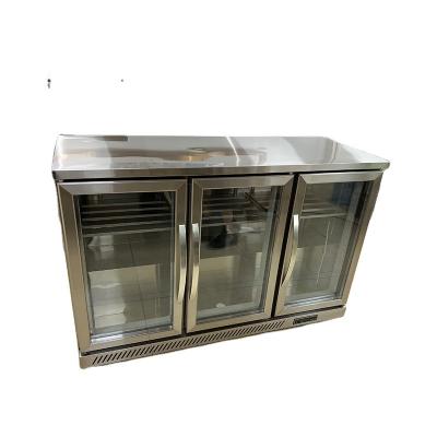 China Double-temperature factory direct sales beer fridge commercial 3 side door fridge display fridge freeze free refrigerators and freezers for sale