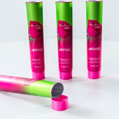 China Recyclable Material Empty Cosmetics Spray Tube Round Hand Cream Tube Skin Care Product Packaging for sale