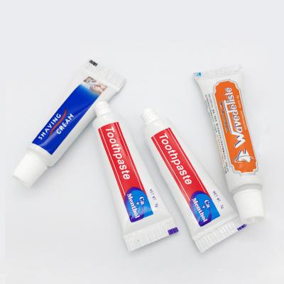 China Homestay Hotel Toothpaste Packaging Pipe Offset Printing Compound Recyclable Material Aluminum Plastic Tube Can Be Customized LOGO Toothpaste Tube for sale