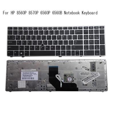 China New Computer keyboard  Genuine HP EliteBook 8560p 8570p ProBook 6560b 6565b US Keyboard 641181-001 for sale