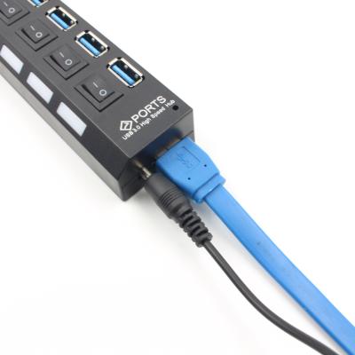 China High Speed 7Port USB 3.0 Multi HUB Splitter Expansion Desktop PC Laptop Adapter/laptop pc usb charger for sale