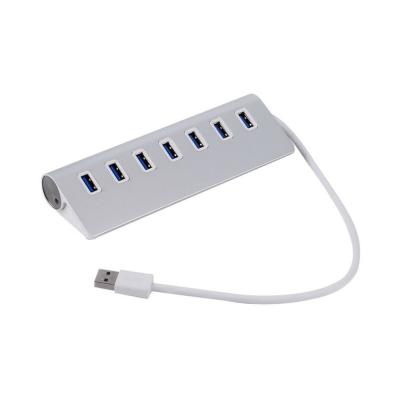 China Sliver 7 Ports USB 3.0 HUB 5Gbps High Speed USB Splitter For  Deaktop /Laptop pc usb charger for sale