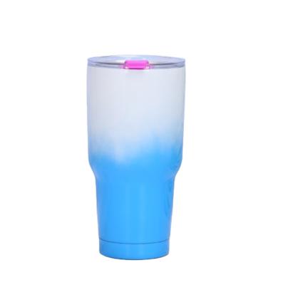 China Low Price Disposable Car Heater Cup With Double Cover Wall Vacuum Sublimation Cups With Lid Tumbler Travel for sale