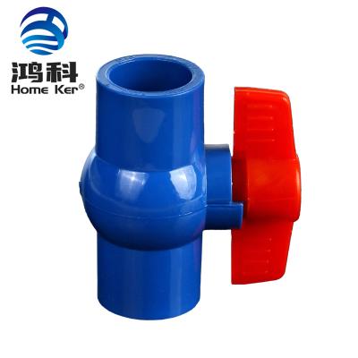 China General Handle PVC Water Pipe Plastic Ball Valves With PP Handle 1/2