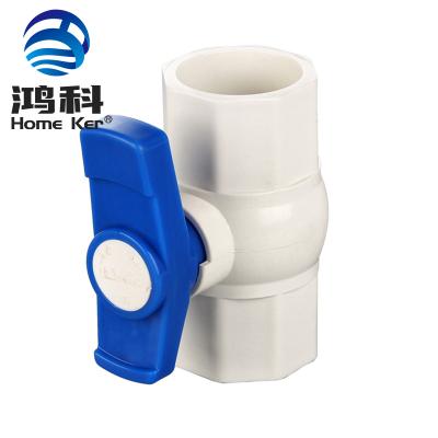 China General direct plastic water valve factory direct super quality plastic ball valve male and female PVC ball valve for sale