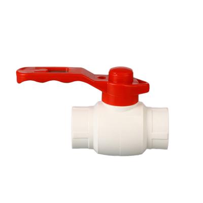 China General Farm Irrigation Tools Water Pipe Plastic Fittings PVC Male Female One Piece Ball Valve With Stainless Steel Handles for sale