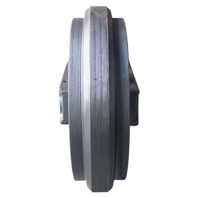 China Building Material Stores Durable Housing Bearing Roller Excavator Front Idler Sprocket Assembly EC140 for sale