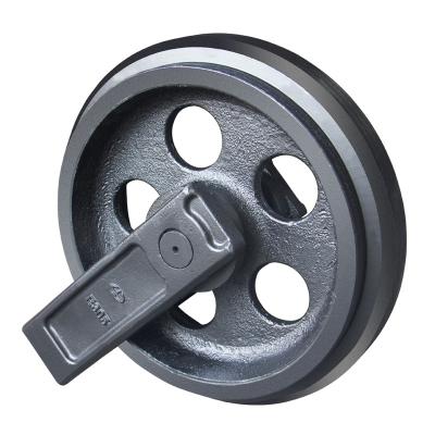 China Construction Material Shops Custom Construction Machinery Front Idler Pulley DH55 For Excavator for sale