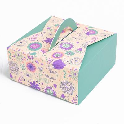 China Recycled Materials 2021 New Design Custom Paper Packaging Box For Cake for sale