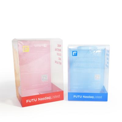 China Custom Materials PVC Transparent Plastic Packaging Recycled Clear Gift Boxes for sale