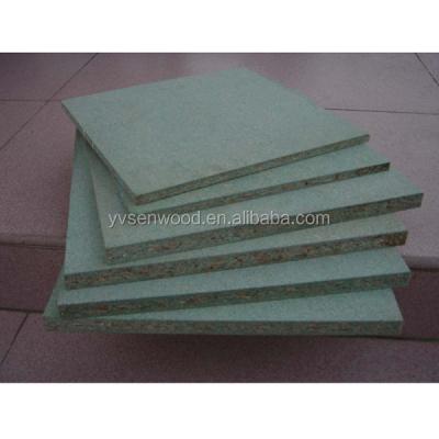 China Modern Green 18mm Particle Board / Moisture Proof Green Melamine Particle Board HMR Particle Board for sale