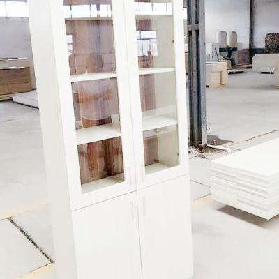 China PANEL Customized Book Cabinet With Glass Doors for sale