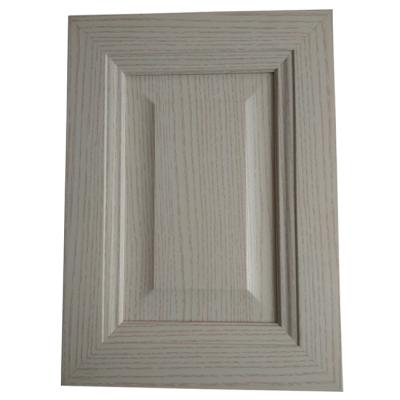 China Modern High Gloss PVC Wrapped MDF Laminated MDF Sideboard Door PVC Cabinet Door for sale