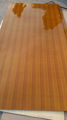 China 3mm poplar interior core glossy poly coated plywood Te koop